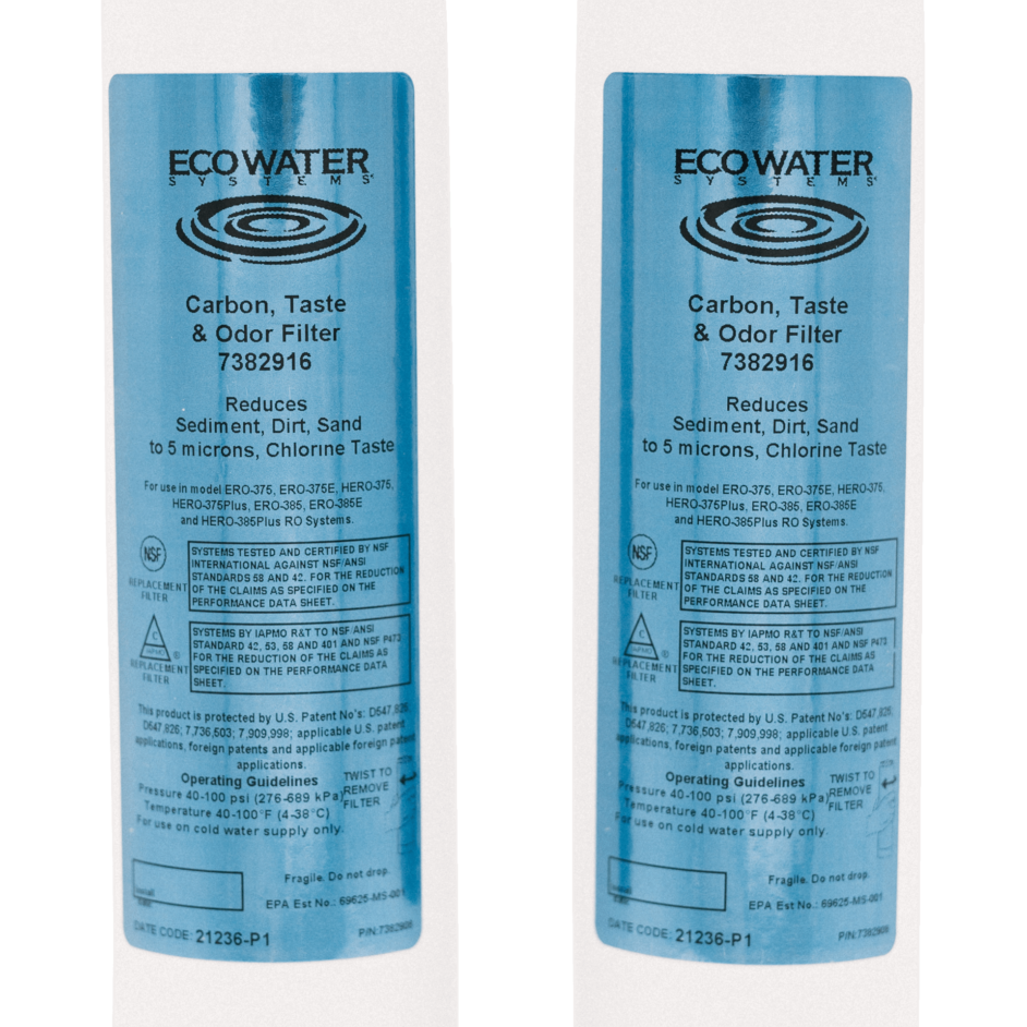 ERO385 Carbon, Taste, & Odor Filter (Pair) EcoWater Systems Las Vegas